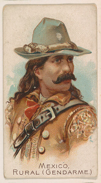 Mexico, Rural (Gendarme), from the Army Cards series (E1) to promote Army Caramels for The Breisch-Williams Co., Inc., Issued by The Breisch-Williams Co., Inc., Oxford, Pennsylvania, Commercial color lithograph 