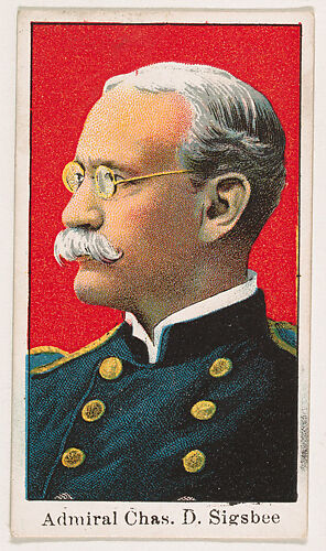 Admiral Charles D. Sigsbee, from the Navy Candy series (E2) for The Lauer & Suter Co.