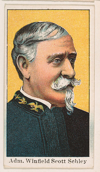 Admiral Winfield Scott Schley, from the Navy Candy series (E2) for The Lauer & Suter Co., Issued by The Lauer &amp; Suter Co., Baltimore, Commercial color lithograph 