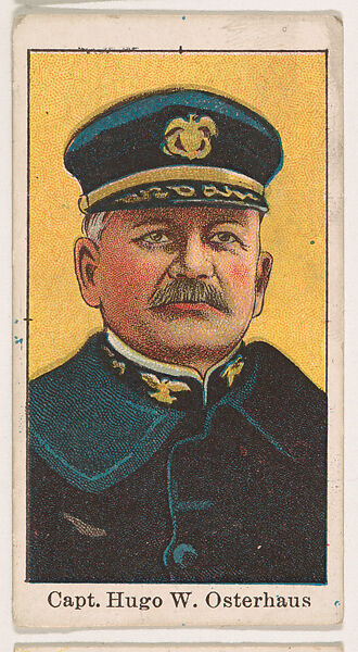 Captain Hugo W. Osterhaus, from the Navy Candy series (E2) for The Lauer & Suter Co., Issued by The Lauer &amp; Suter Co., Baltimore, Commercial color lithograph 