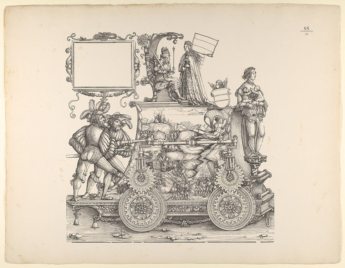 Wartime Triumphs, from The Triumphal Procession of Emperor Maximilian (Triumph Des Kaisers Maximilian I), Hans Burgkmair (German, Augsburg 1473–1531 Augsburg), Woodcut; restrike 