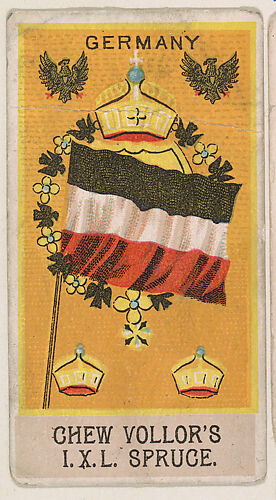 Flag of Germany, from the Flags series (E17, Type B) for Vollor's Gum