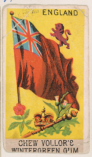 Flag of England, from the Flags series (E17, Type B) for Vollor's Gum