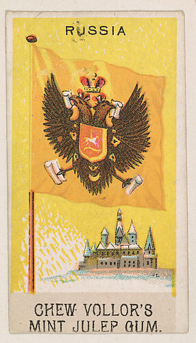 Flag of Russia, from the Flags series (E17, Type B) for Vollor's Gum