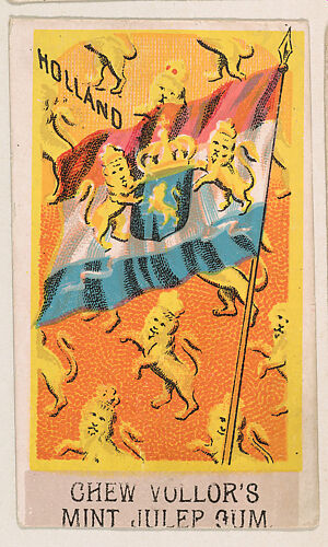 Flag of Holland, from the Flags series (E17, Type B) for Vollor's Gum