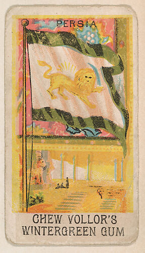 Flag of Persia, from the Flags series (E17, Type B) for Vollor's Gum