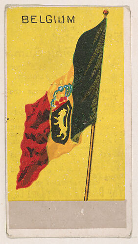 Flag of Belgium, from the Flags series (E17, Type E) for The Dental Chewing Gum Co.