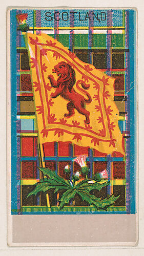 Flag of Scotland, from the Flags series (E17, Type E) for The Dental Chewing Gum Co.