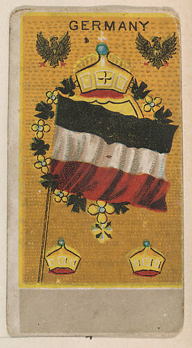 Flag of Germany, from the Flags series (E17, Type E) for The Dental Chewing Gum Co.
