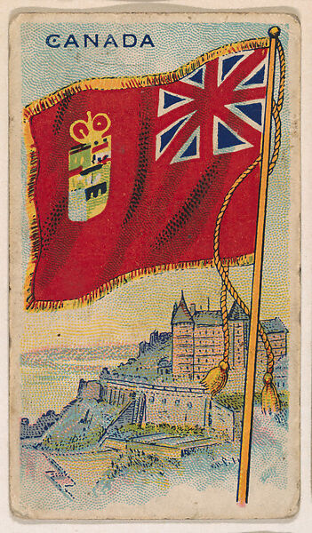 Flag of Canada, from the Flag Gum series (E18, Type C) issued by John H. Dockman & Son, Issued by John H. Dockman &amp; Son, Baltimore, Commercial color lithograph 