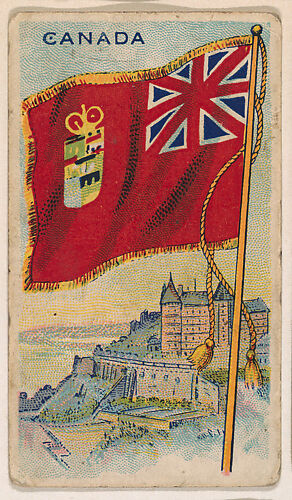 Flag of Canada, from the Flag Gum series (E18, Type C) issued by John H. Dockman & Son