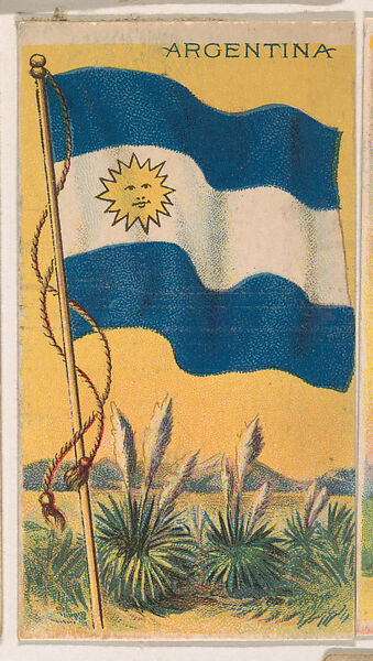 Argentina, from the Flagum series (E18, Type D) issued by the American Chewing Products Corp., Issued by the American Chewing Products Corp., Newark, New Jersey, Commercial color lithograph 