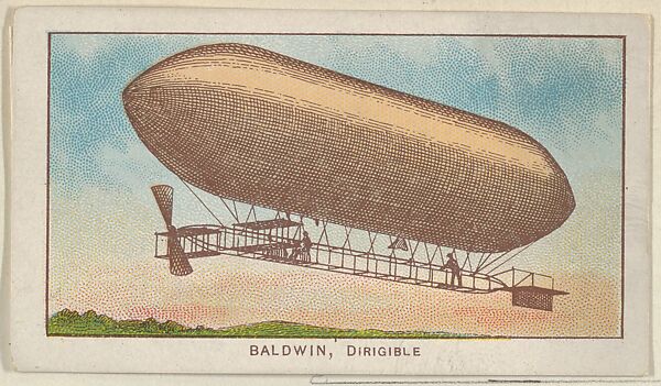 Baldwin, Dirigible, from the Airships series (E40) issued by the Philadelphia Caramel Company, Issued by the Philadelphia Caramel Co., Camden, New Jersey, Commercial color lithograph 