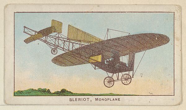 Bleriot, Monoplane, from the Airships series (E40) issued by the Philadelphia Caramel Company