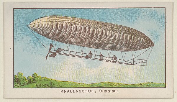 Knabenschue, Dirigible, from the Airships series (E40) issued by the Philadelphia Caramel Company, Issued by the Philadelphia Caramel Co., Camden, New Jersey, Commercial color lithograph 