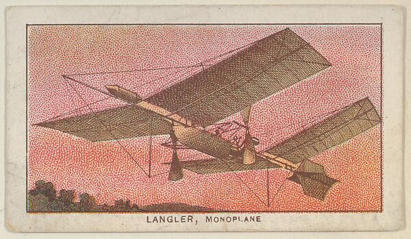 Langler, Monoplane, from the Airships series (E40) issued by the Philadelphia Caramel Company, Issued by the Philadelphia Caramel Co., Camden, New Jersey, Commercial color lithograph 