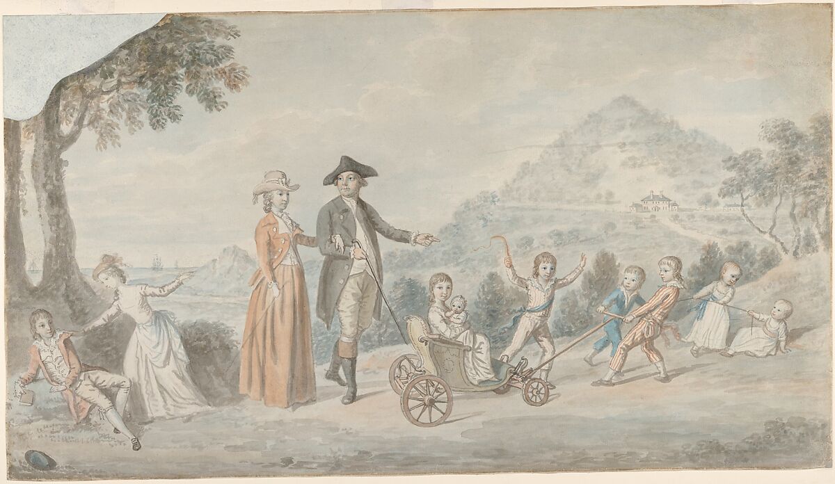 The Family of Sir James Hunter Blair, 1st Baronet, David Allan (British, Alloa, Scotland 1744–1796 Edinburgh), Watercolor 