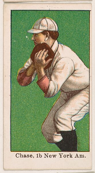 Chase, 1st Base, New York, American League, from the 50 Ball Players series (E101), Issued by Anonymous, American, 20th century, Commercial color lithograph 