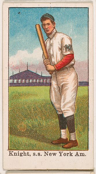 Knight, Shortstop, New York, American League, from the 50 Ball Players series (E101), Issued by Anonymous, American, 20th century, Commercial color lithograph 