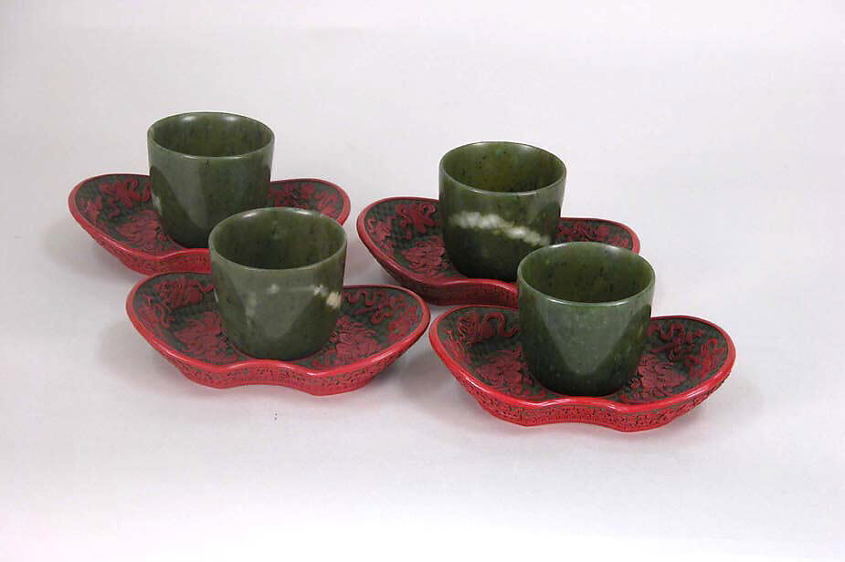 Set of Four Cups, Jade, China 