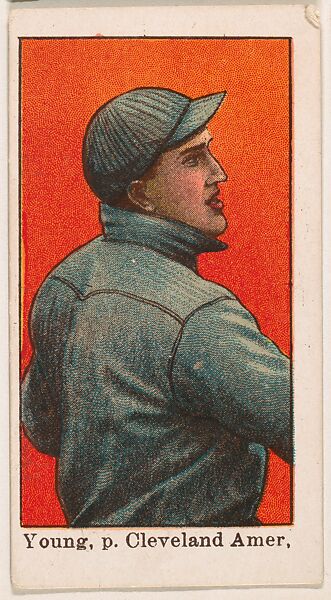 Young, Pitcher, Cleveland, American League, from the 50 Ball Players series (E101), Issued by Anonymous, American, 20th century, Commercial color lithograph 