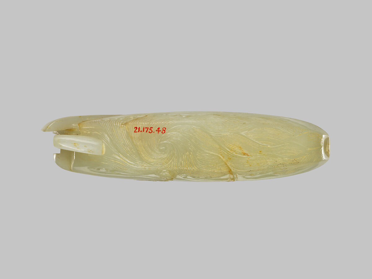 Boat, White jadeite, China