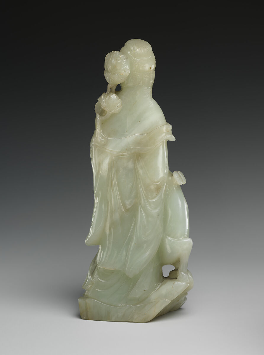 Fairy with a deer, Jade (nephrite), China