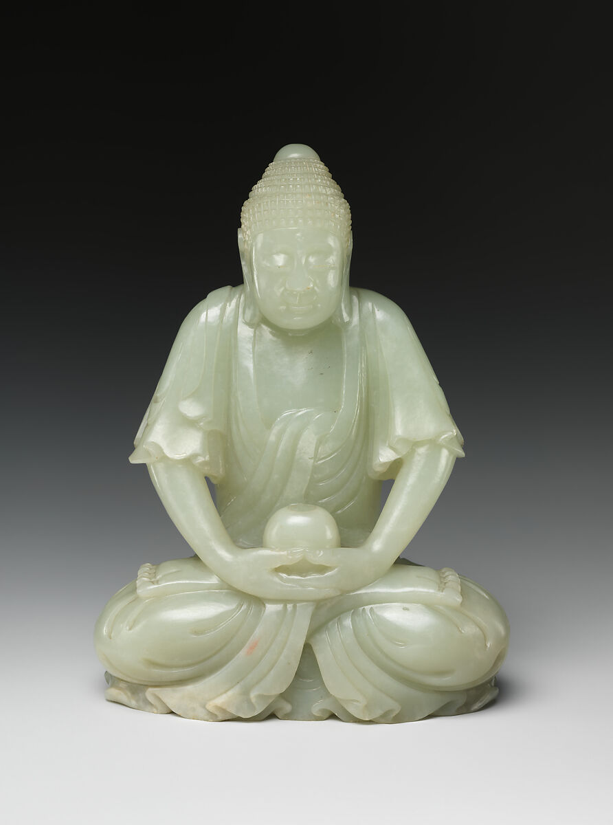 Seated Buddha, Jade, China 