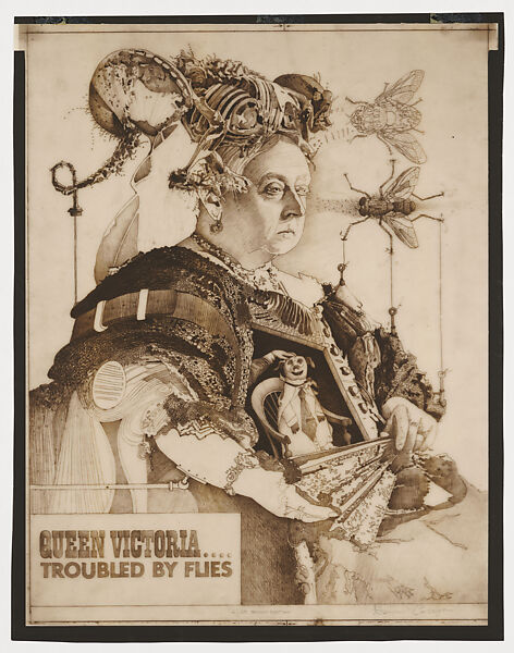 Queen Victoria...Troubled by Flies, Dennis Corrigan  American, Cronaflex film print