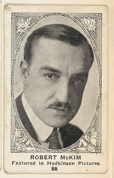 Card 88, Robert McKim, Featured in Hodkinson Pictures, from the Movie Actors and Actresses series (E123), issued by the American Caramel Company, Issued by American Caramel Company, Lancaster and York, Pennsylvania, Photolithograph 