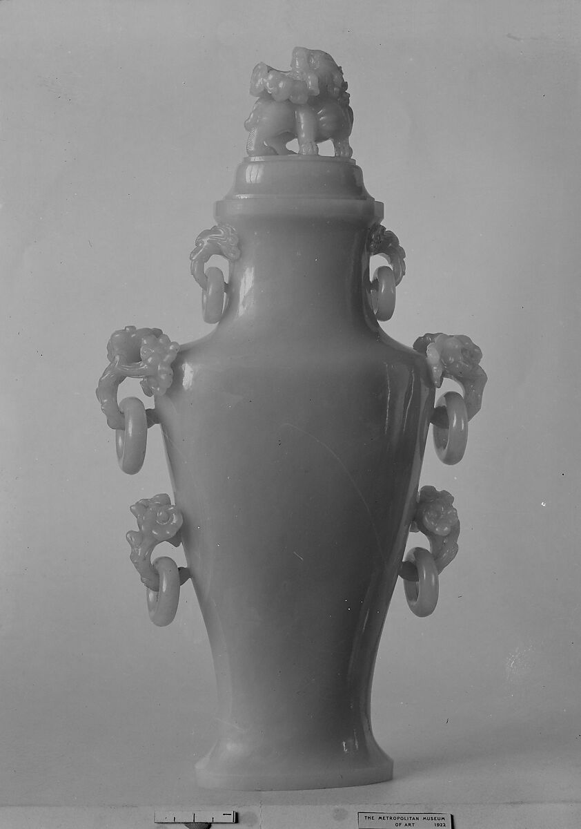 Covered Vase, Nephrite, China 