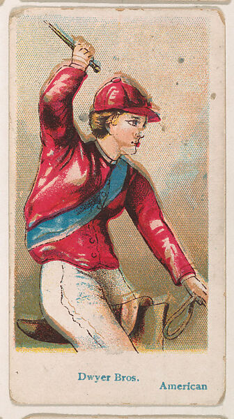 Dwyer Brothers, American, from the Jockey Caramels series (E47) for the American Caramel Company, Issued by American Caramel Company, Philadelphia, Commercial color lithograph 