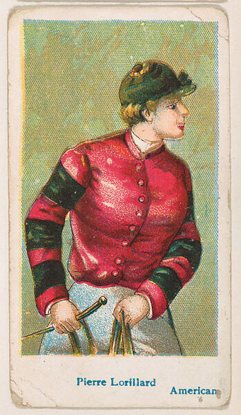 Pierre Lorillard, American, from the Jockey Caramels series (E47) for the American Caramel Company, Issued by American Caramel Company, Philadelphia, Commercial color lithograph 