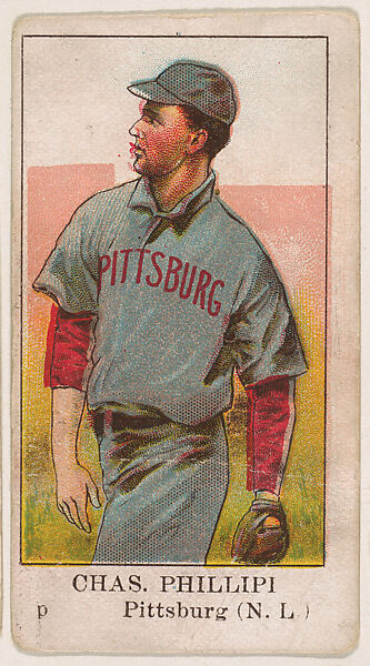 Charles Phillipi, Pitcher, Pittsburgh, National League, from the Baseball Caramels series (E91-C) for the American Caramel Company, Issued by American Caramel Company, Philadelphia, Commercial color lithograph 