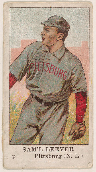 Samuel Leever, Pitcher, Pittsburgh, National League, from the Baseball Caramels series (E91-C) for the American Caramel Company, Issued by American Caramel Company, Philadelphia, Commercial color lithograph 
