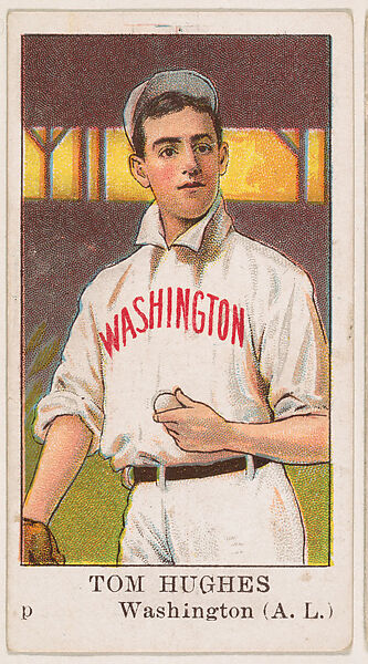 Tom Hughes, Pitcher, Washington, American League, from the Baseball Caramels series (E91-C) for the American Caramel Company, Issued by American Caramel Company, Philadelphia, Commercial color lithograph 