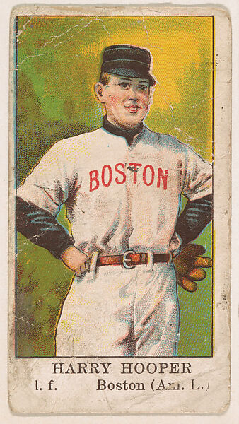 Harry Hooper, Left Field, Boston Red Sox, American League, from the Baseball Caramels series (E91-C) for the American Caramel Company, Issued by American Caramel Company, Philadelphia, Commercial color lithograph 