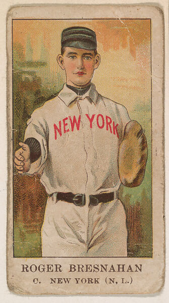 Roger Bresnahan, Catcher, New York, National League, from the Baseball Caramels series (E91-A) for the American Caramel Company, Issued by American Caramel Company, Philadelphia, Commercial color lithograph 