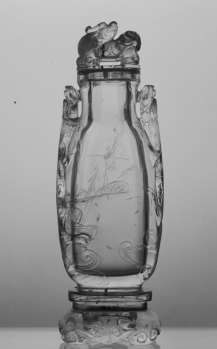 Flask, Rock crystal, China 