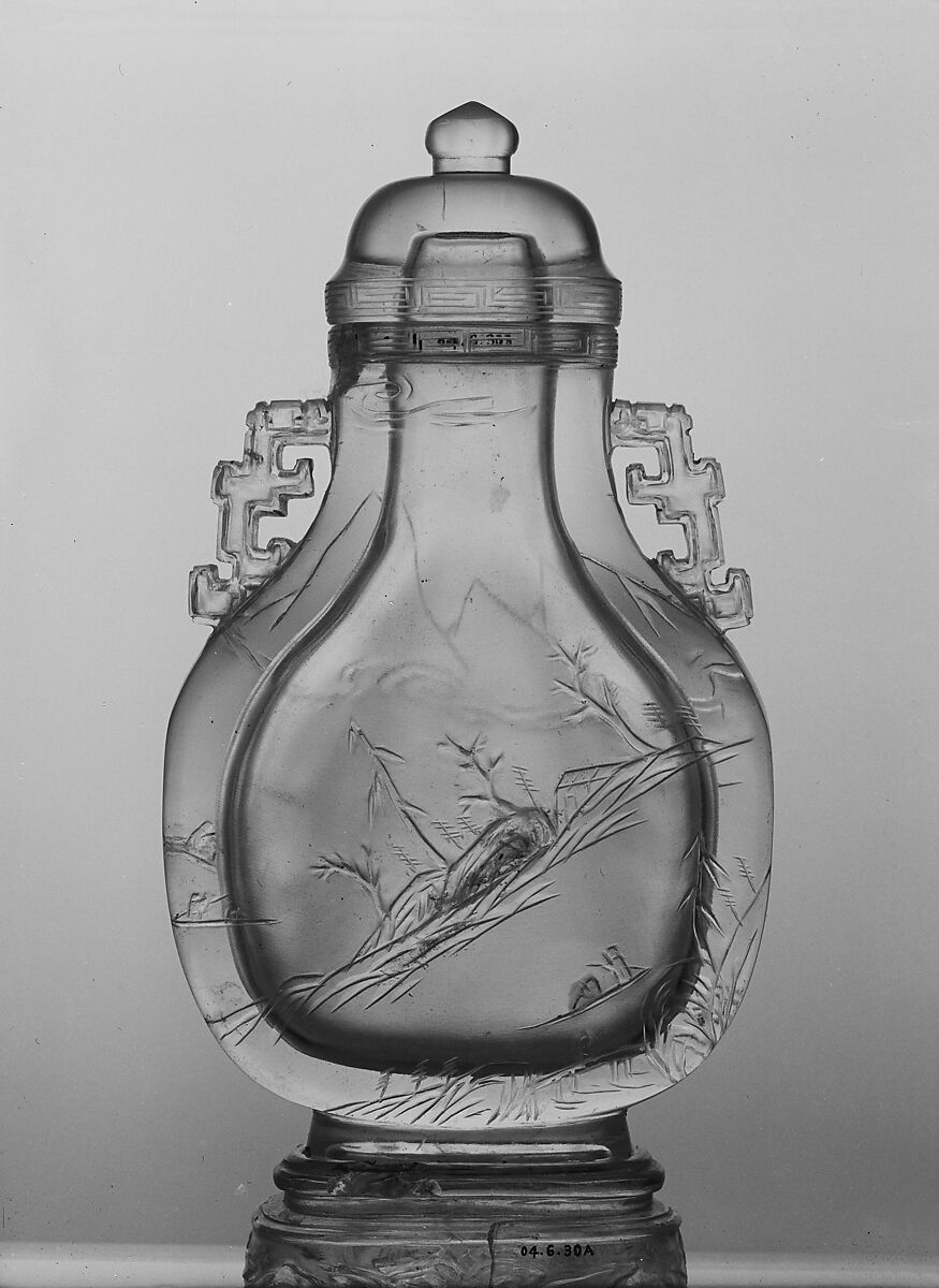 Flask, Rock crystal, China 