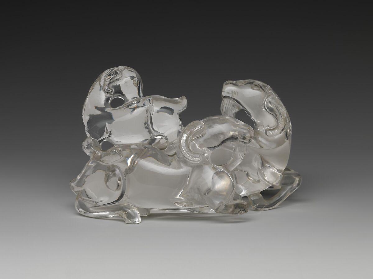 Three goats, Rock crystal, China