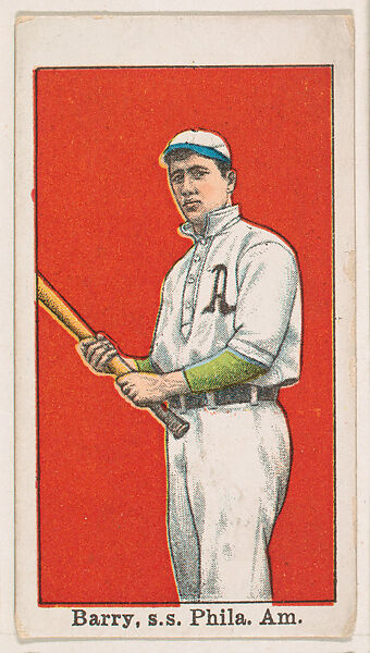 Barry, Shortstop, Philadelphia, American League, from the Baseball Gum series (E92), issued by Croft and Allen Co., Issued by Croft and Allen Co., Philadelphia, Commercial color lithograph 