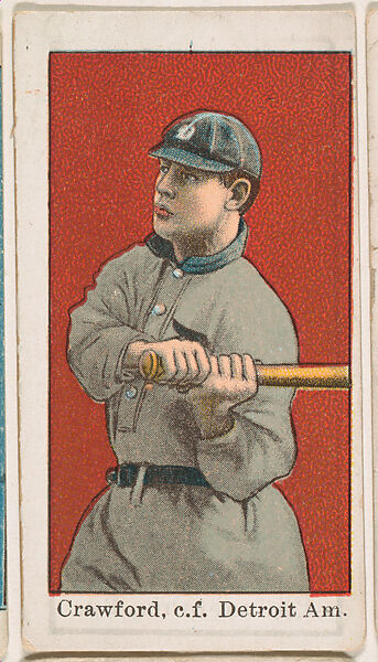 Crawford, Center Field, Detroit, American League, from the Baseball Gum series (E92), issued by Croft and Allen Co., Issued by Croft and Allen Co., Philadelphia, Commercial color lithograph 