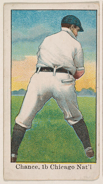 Chance, 1st Base, Chicago, National League, from the Baseball Gum series (E92), issued by Croft and Allen Co., Issued by Croft and Allen Co., Philadelphia, Commercial color lithograph 