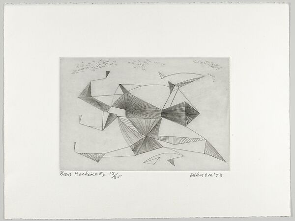 Bird Machine # 2, Dorothy Dehner (American, Cleveland, Ohio 1901–1994 New York), Etching and aquatint 