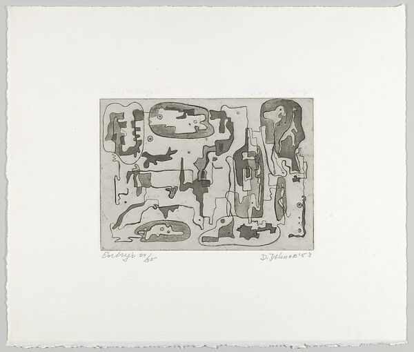 Embryi, Dorothy Dehner (American, Cleveland, Ohio 1901–1994 New York), Etching and aquatint 