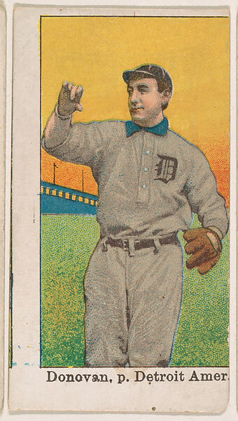 Donovan, Pitcher, Detroit, American League, from the Baseball Gum series (E92), issued by Croft and Allen Co., Issued by Croft and Allen Co., Philadelphia, Commercial color lithograph 