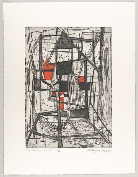 The Barn in Bolton, Dorothy Dehner (American, Cleveland, Ohio 1901–1994 New York), Etching and aquatint 