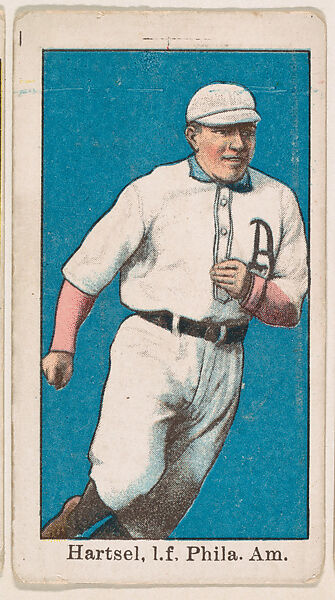 Hartsel, Left Field, Philadelphia, American League, from the Baseball Gum series (E92), issued by Croft and Allen Co., Issued by Croft and Allen Co., Philadelphia, Commercial color lithograph 