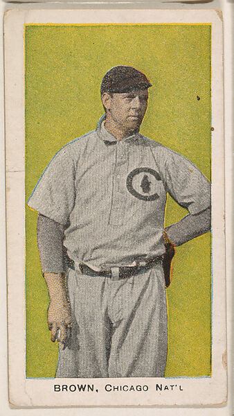 Brown, Chicago, National League, from the "Baseball Stars" series (E93), issued by the Standard Caramel Company, Issued by the Standard Caramel Company, Lancaster, Pennsylvania, Commercial color lithograph 